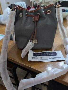 Dooney & Bourke Pebble Grain Slate Gray Kendall Crossbody Nwt discontinued